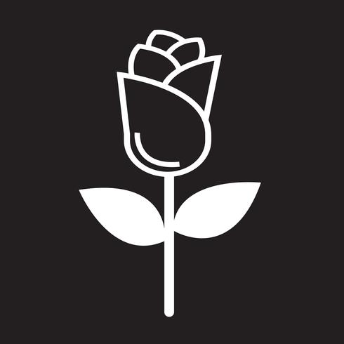 Rose Symbol Symbol Zeichen vektor