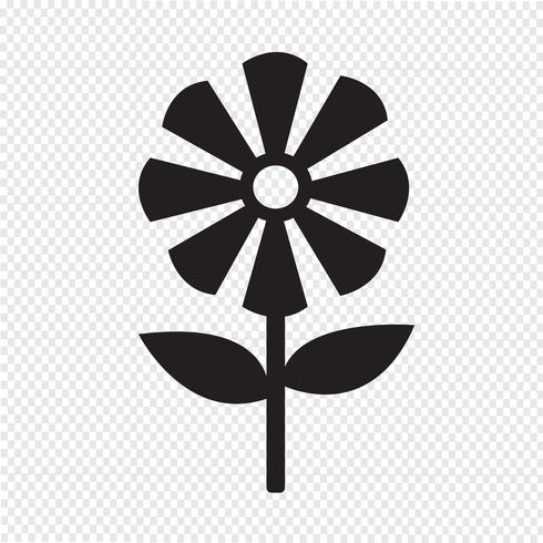 Blumen Symbol Symbol Zeichen vektor