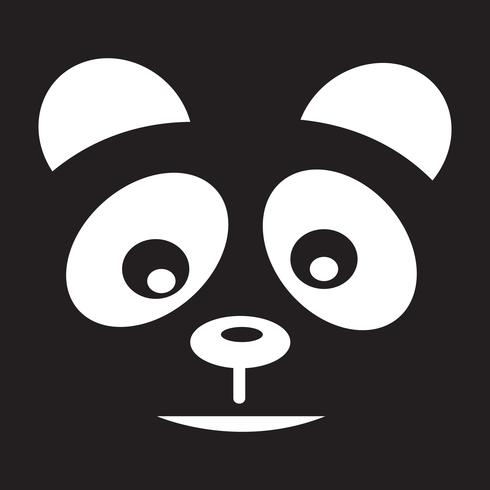 Panda-Symbol Symbol Zeichen vektor