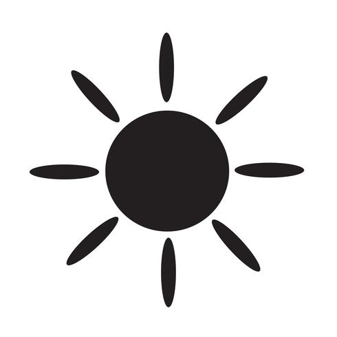 Sun Icon Symbol Zeichen vektor