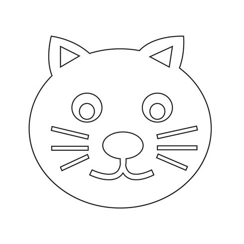 Katze Symbol Symbol Zeichen vektor