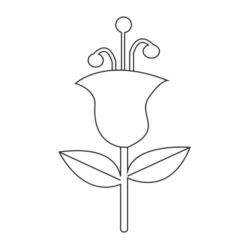 Blumen Symbol Symbol Zeichen vektor