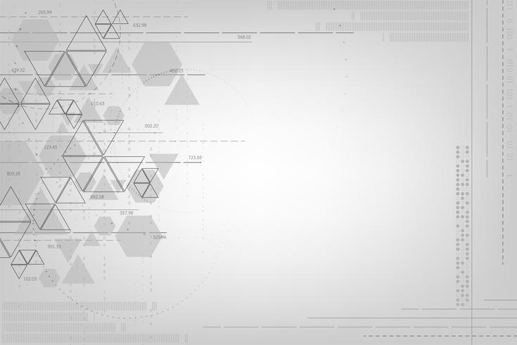 Geometrie im Technologiebegriff. vektor