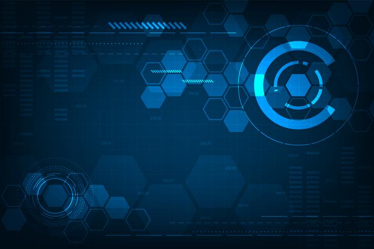 Vektorhintergrund im Konzept der Technologie. vektor