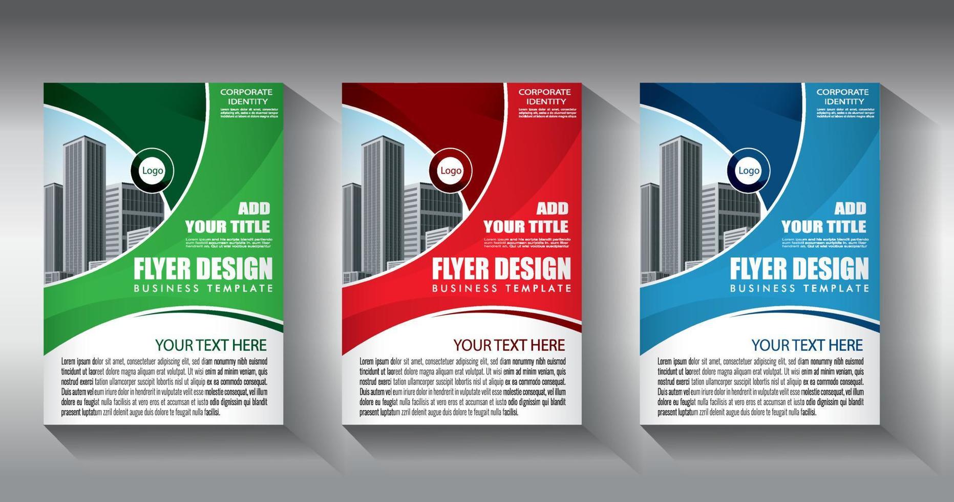 flyer business template broschürenlayout jahresbericht vektor