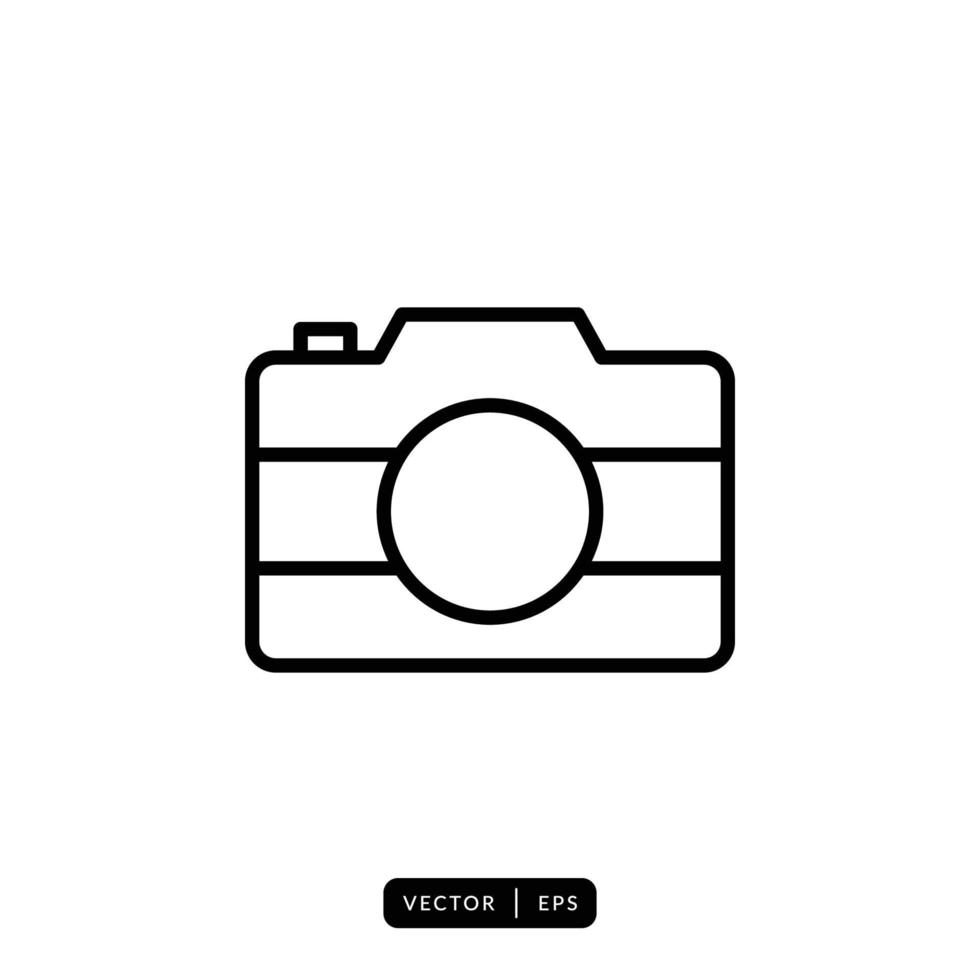 kamera ikon vektor - tecken eller symbol