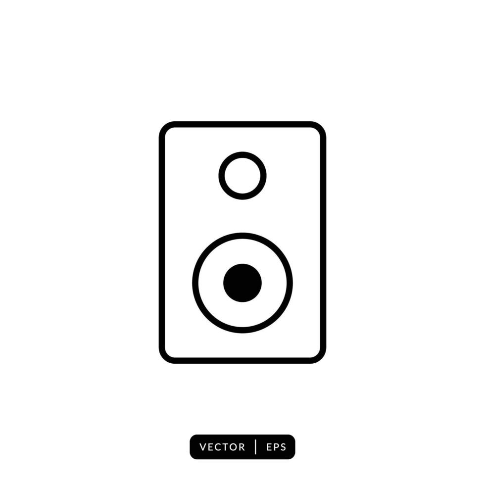 ljud högtalare ikon vektor - tecken eller symbol