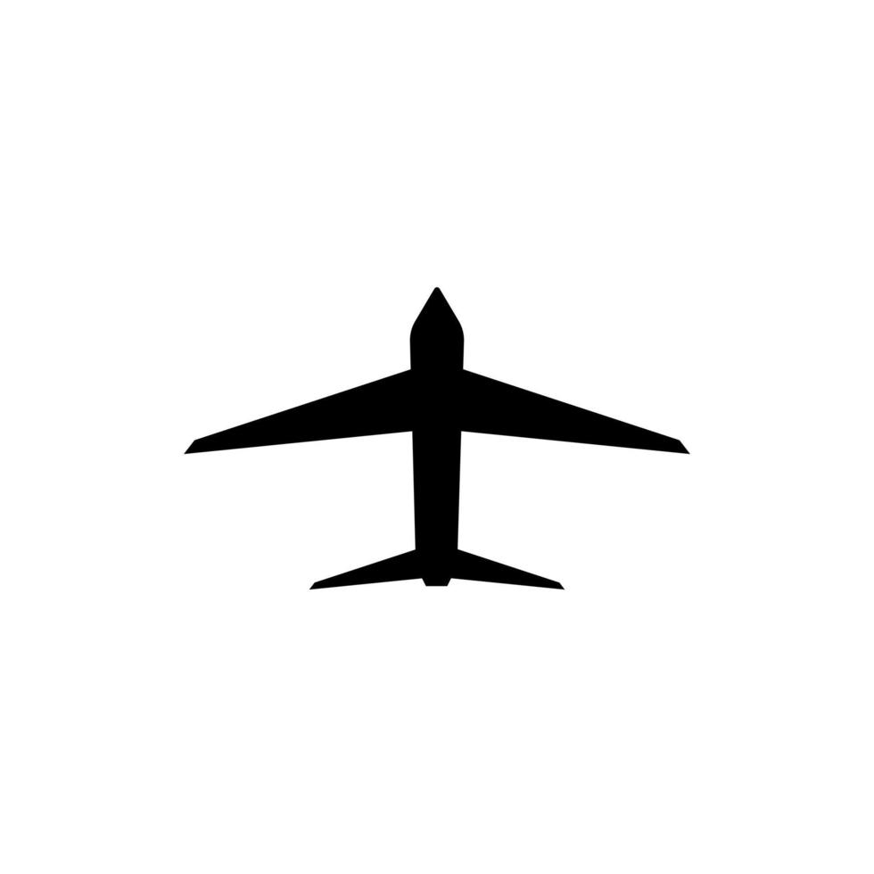 modern minimalistisk flygplansikonlogotyp vektor