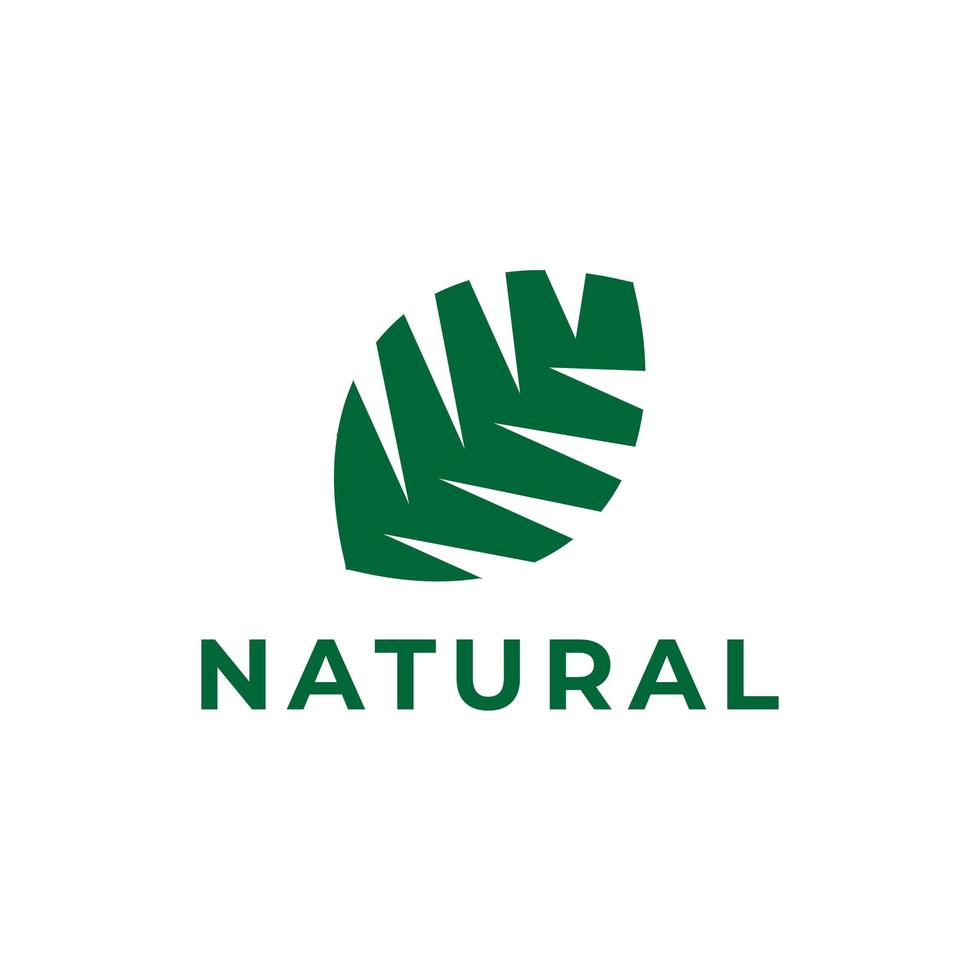 natur blad logotyp design vektor