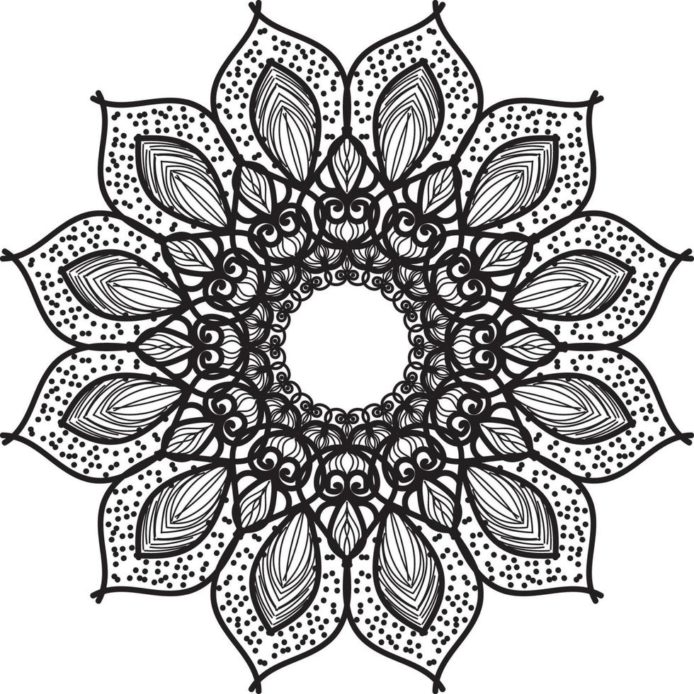 Mandala-Blume im Ethno-Stil vektor
