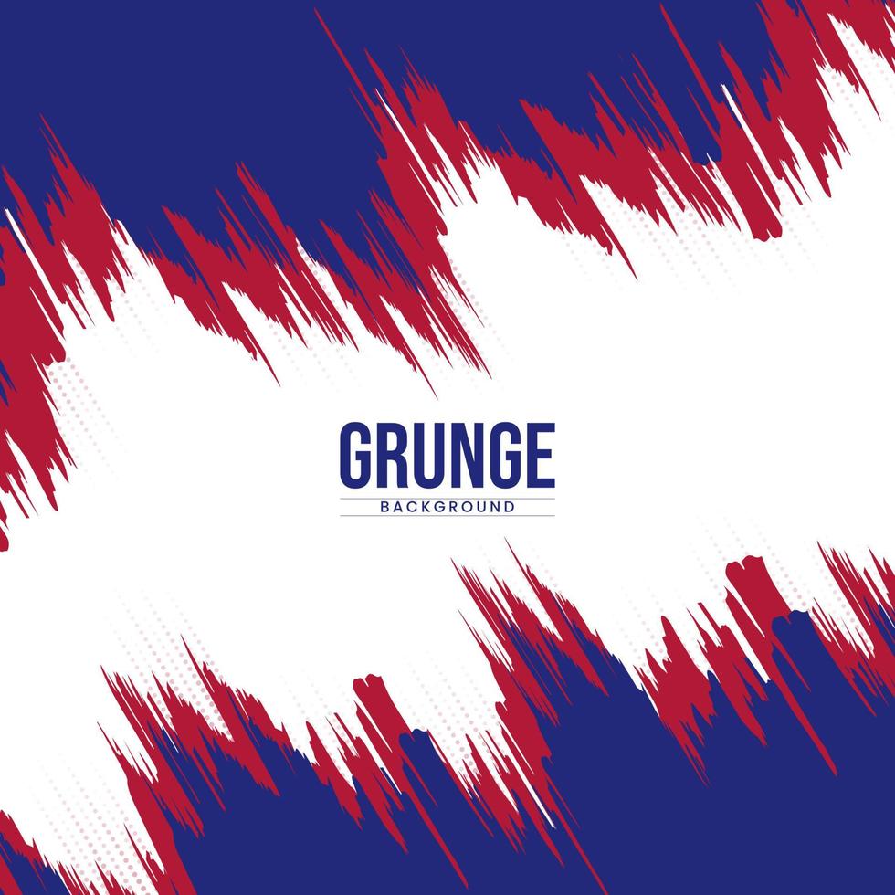 roter und blauer moderner Grunge-Thumbnail-Hintergrund vektor