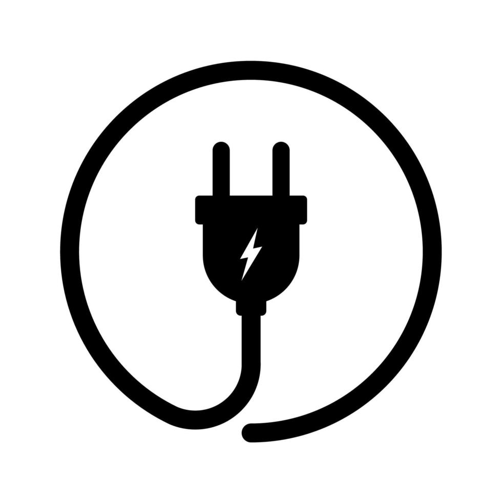 elektrisches Steckersymbol, Vektorillustration eps.10 vektor