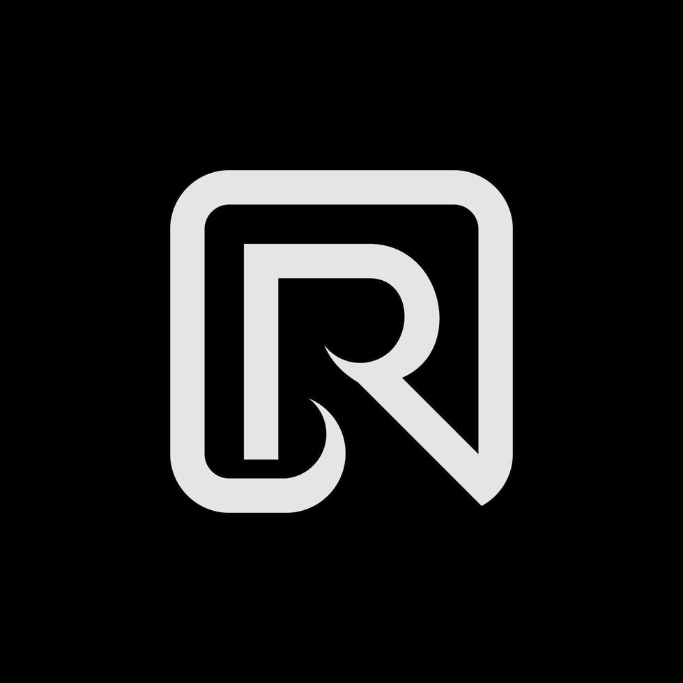 r bokstav monogram symbol vektor