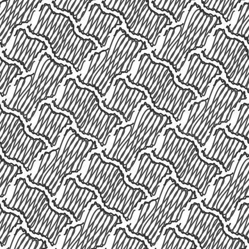 Vektor geometrische nahtlose Muster festgelegt, Schwarzweiß-Textur.