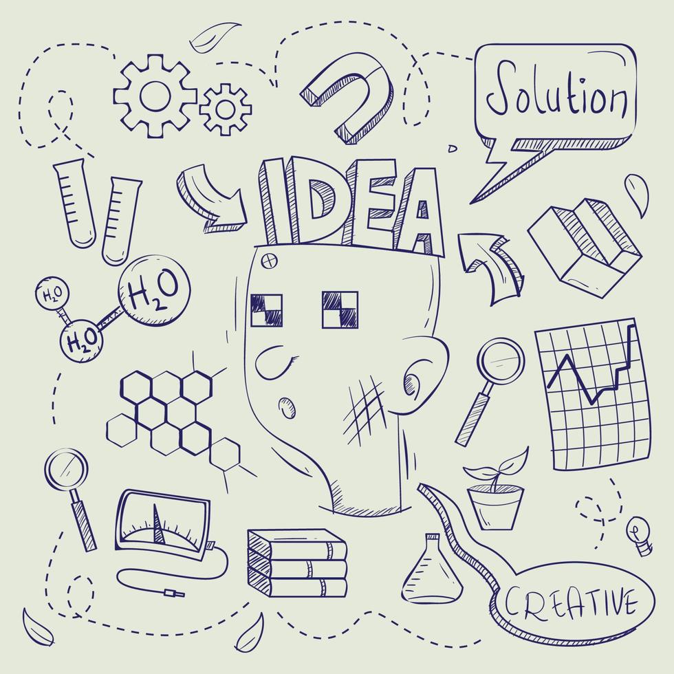 Designvorlage für kreative Ideensymbole. Vektor-Illustration vektor