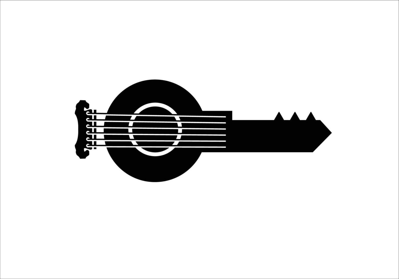 nyckel bas musik produktion logotyp design symbol inspiration vektor