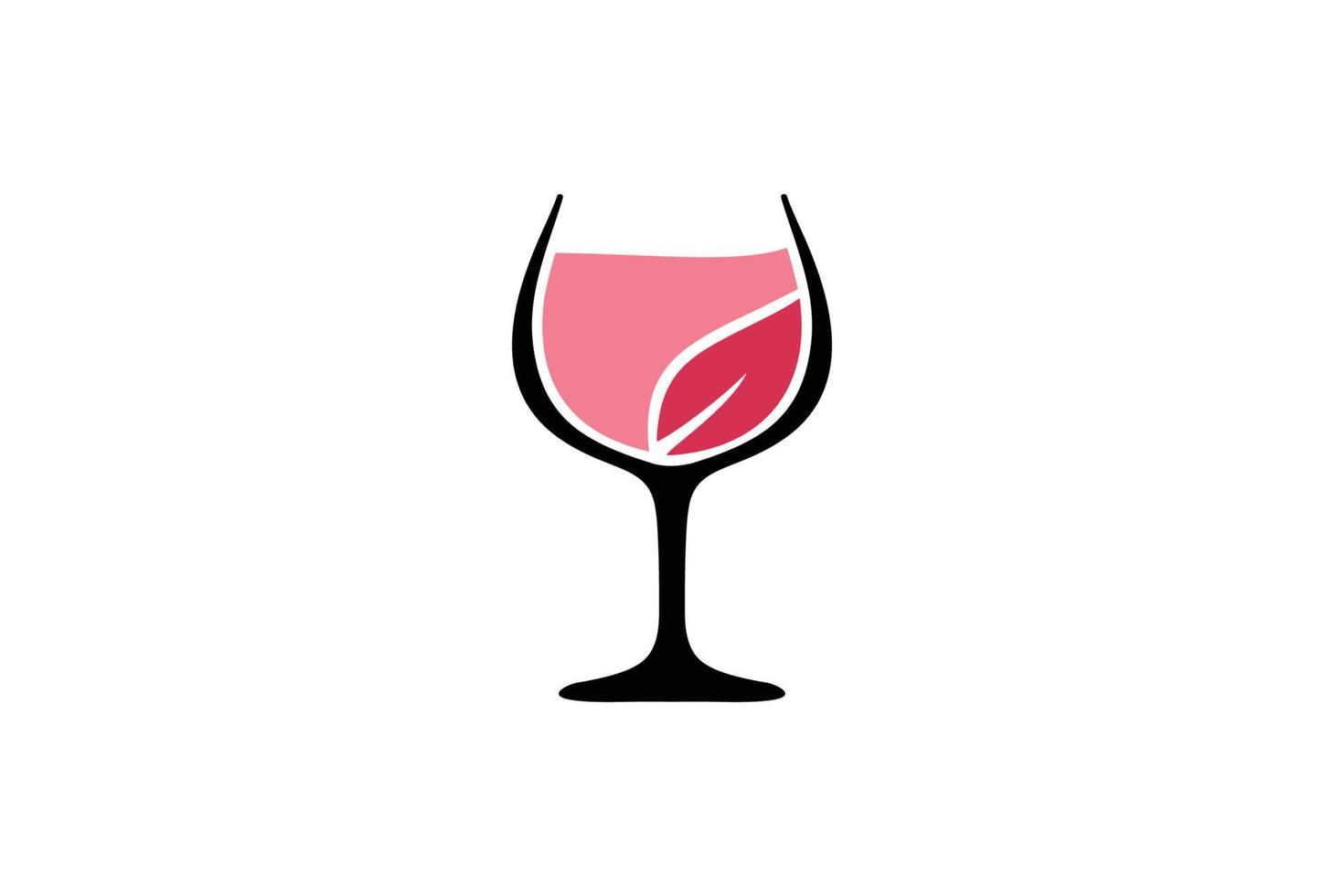 Wein natürliche Logo-Design-Inspiration vektor