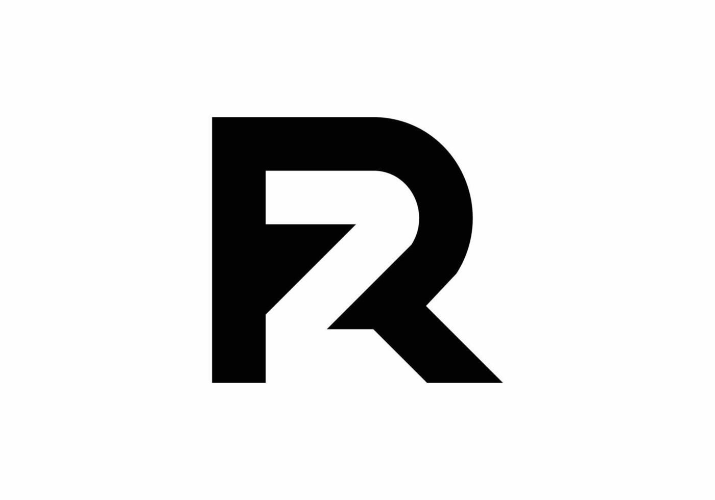 alfabetet r 2 2 r bokstavssymbol logotyp ikon designmall vektor