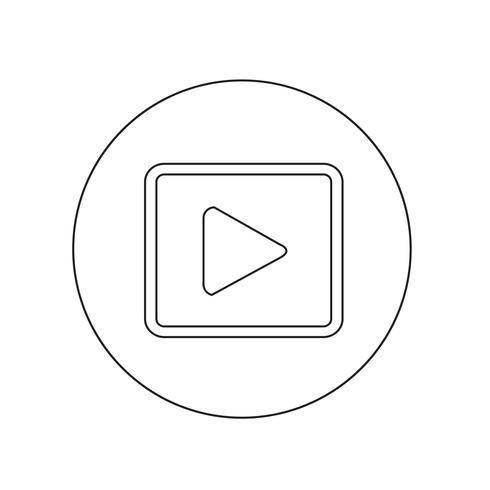 play button icon design illustration vektor