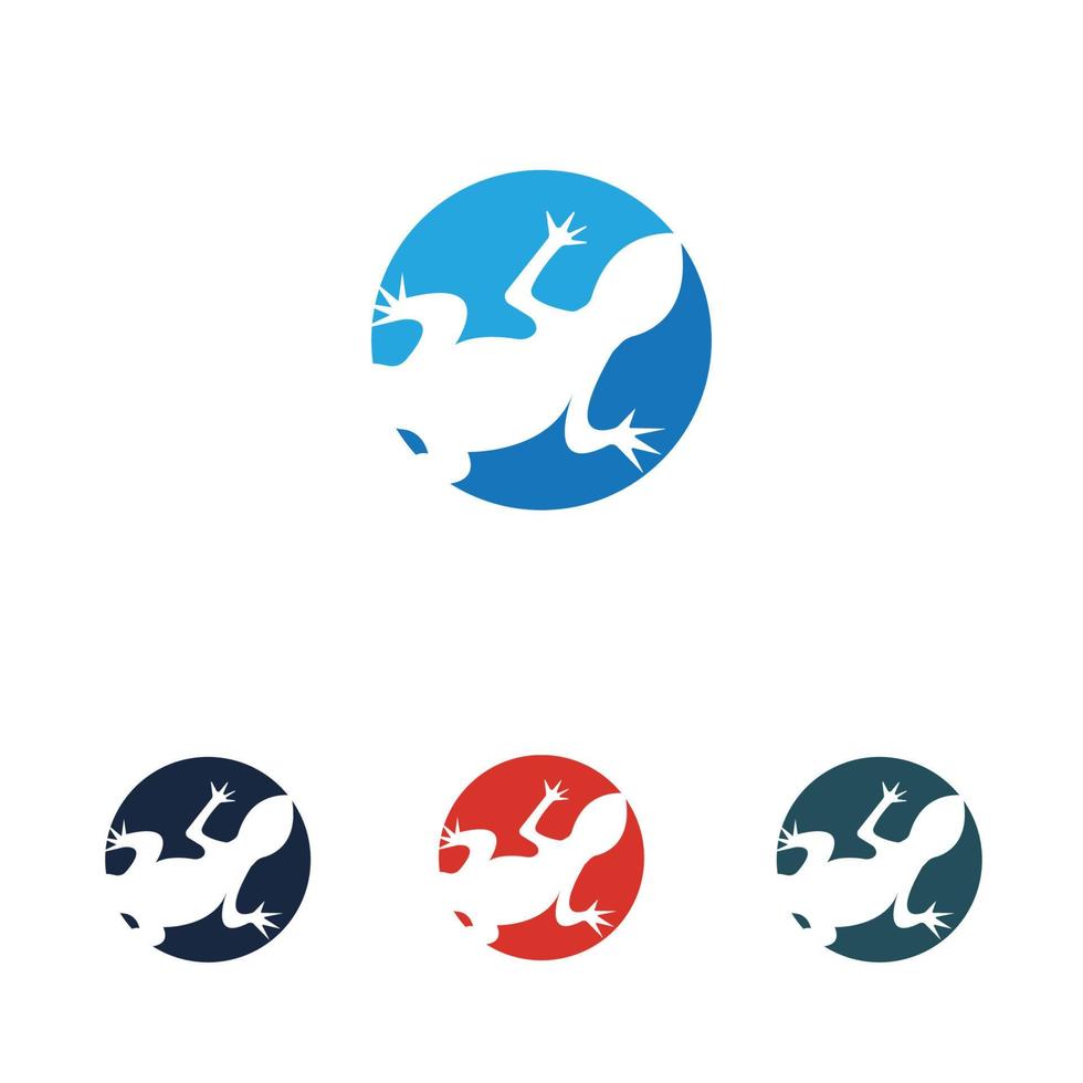 logotyp för ödladjur vektor