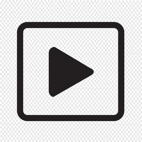 play button icon design illustration vektor