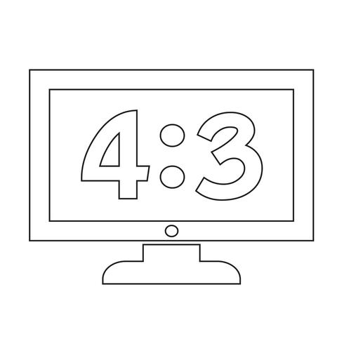 TV ikon design Illustration vektor