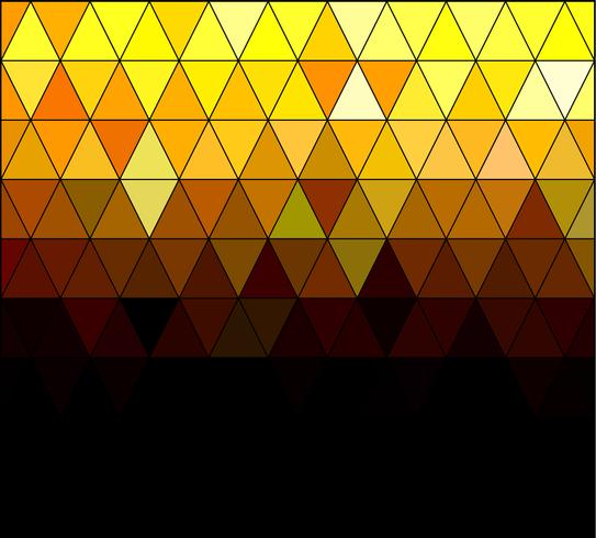 Gelber quadratischer Gitter-Mosaik-Hintergrund, kreative Design-Schablonen vektor