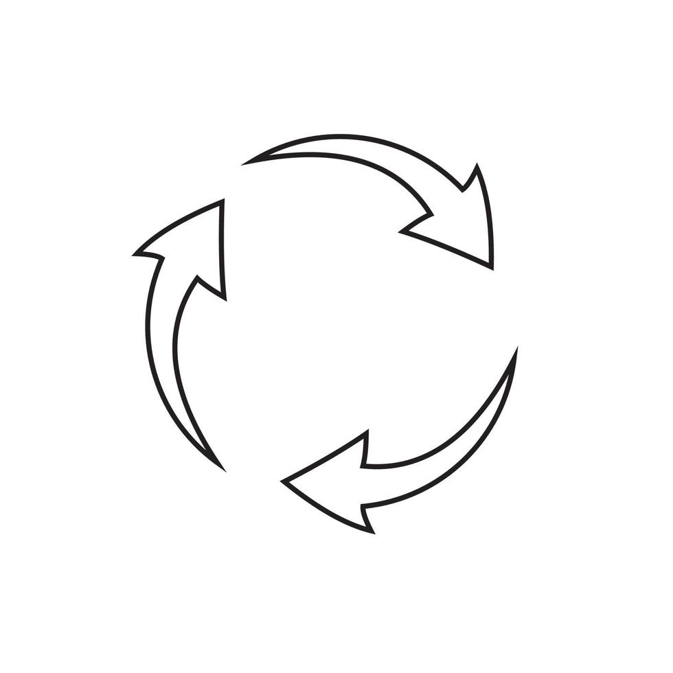 Recycling-Icon-Vektor für Papierkorb vektor