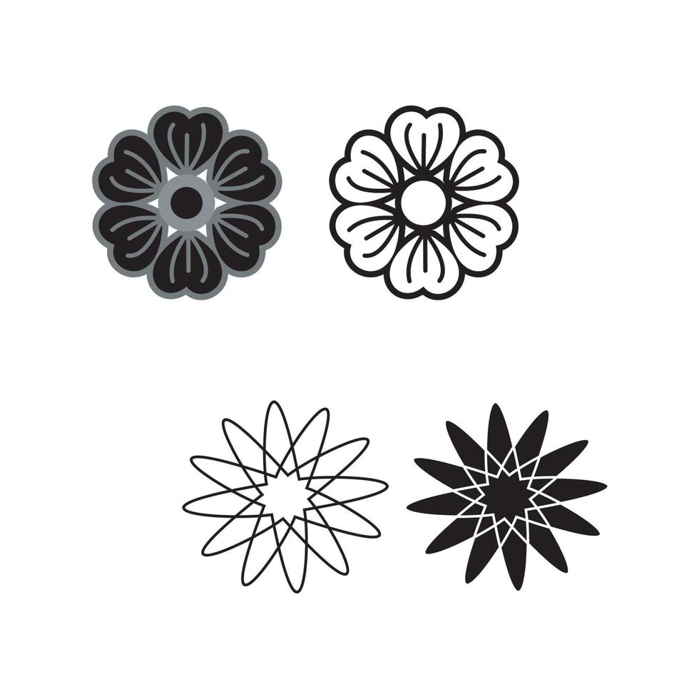 vektorillustration av handritade kransar. söt doodle blommig krans ramuppsättning vektor