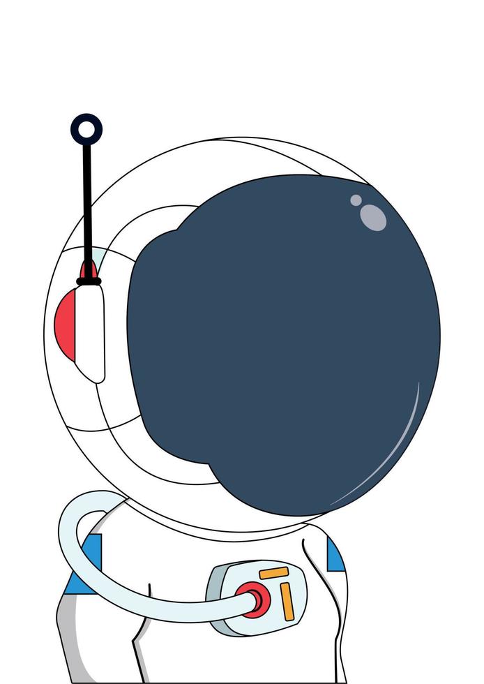 Astronauten-Raumanzug-Clipart. Astronautenkostüm vektor
