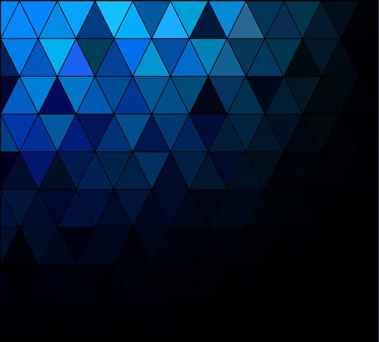 Blue Square Grid Mosaic bakgrund, kreativa design mallar vektor