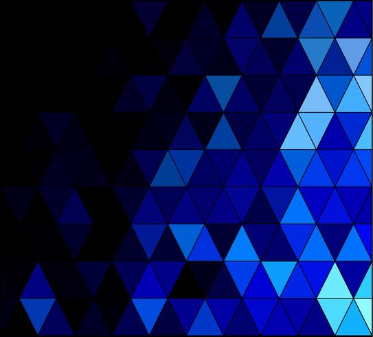 Blauer quadratischer Gitter-Mosaik-Hintergrund, kreative Design-Schablonen vektor