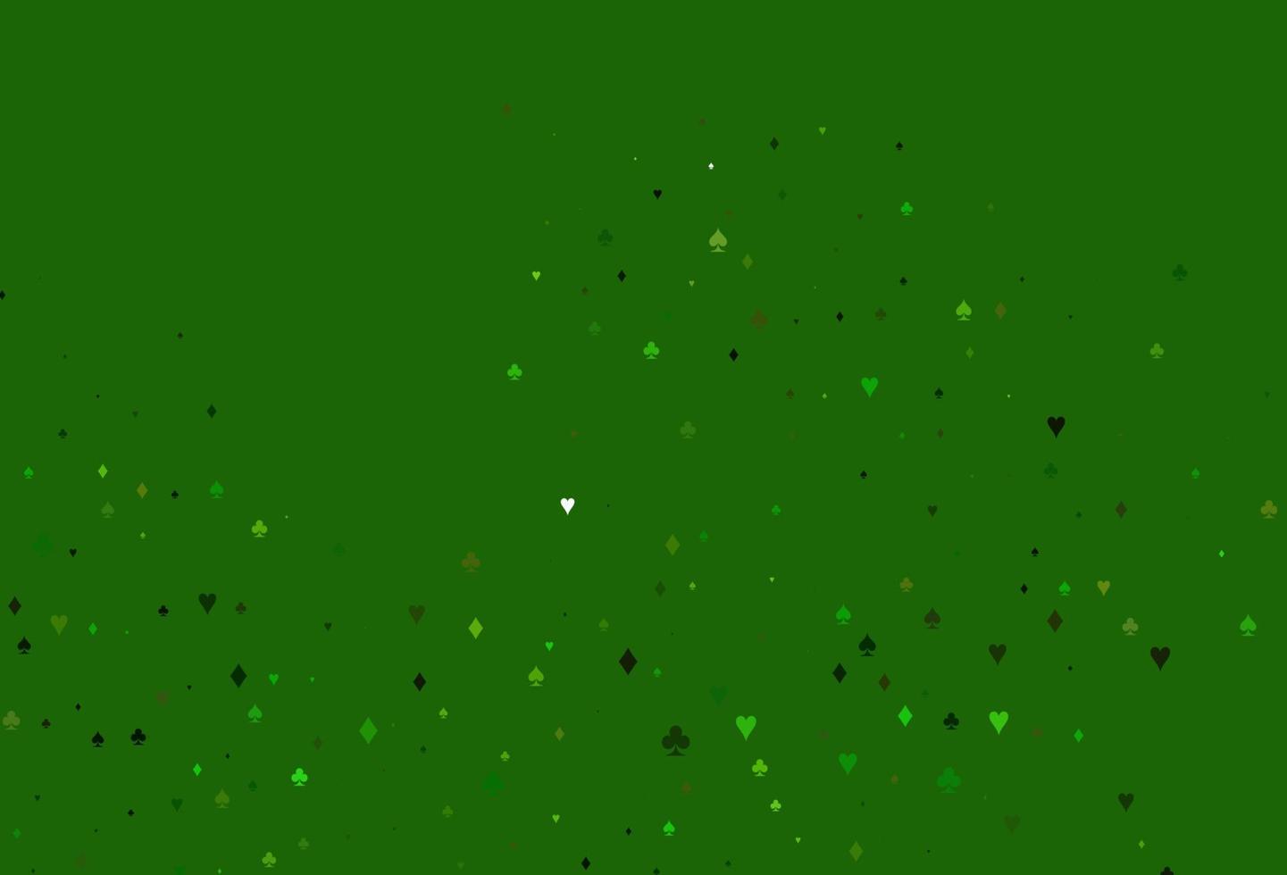 ljusgrönt vektormönster med symbol för kort. vektor