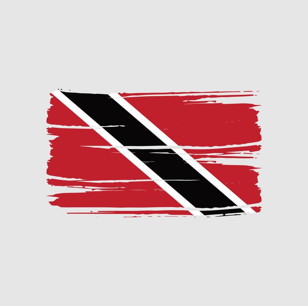 trinidad och tobago flagga borste. National flagga vektor