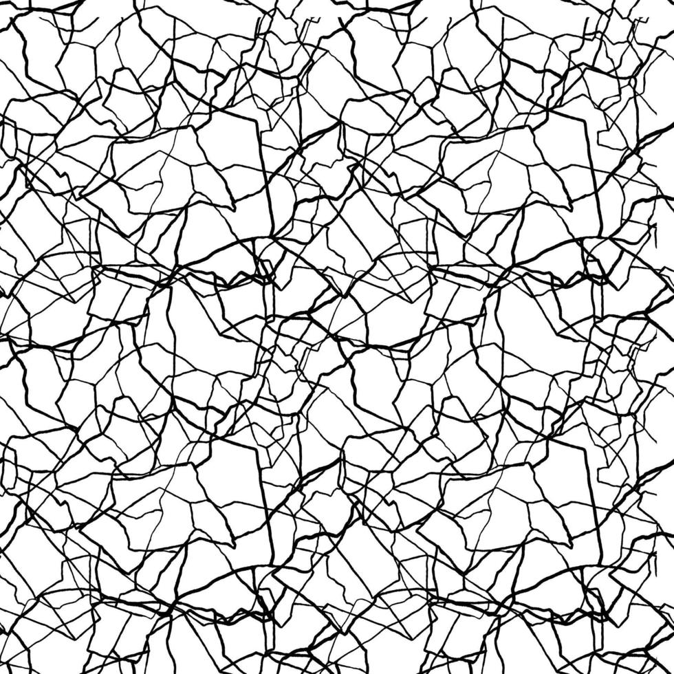 kintsugi art seamless mönster av splitter och olika skärvor fragment med tunna linjer vektor