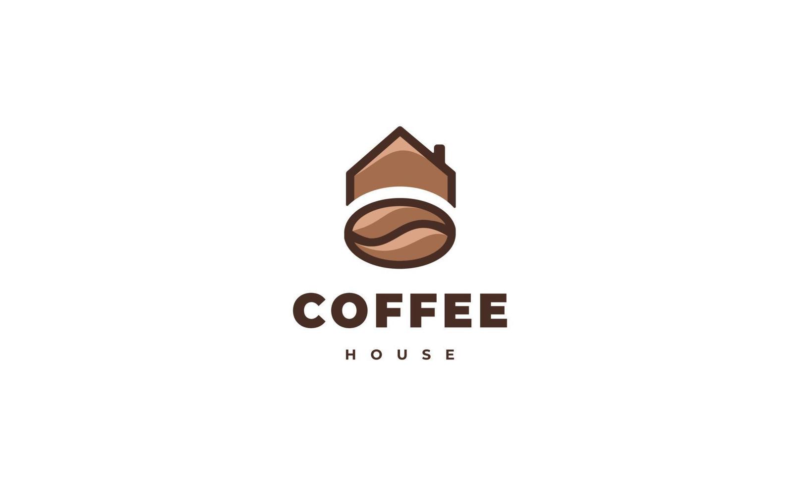 Designvorlage für das Logo des Kaffeehauses vektor