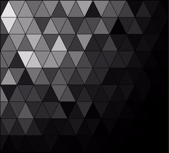 Black Square Grid Mosaic bakgrund, kreativa design mallar vektor