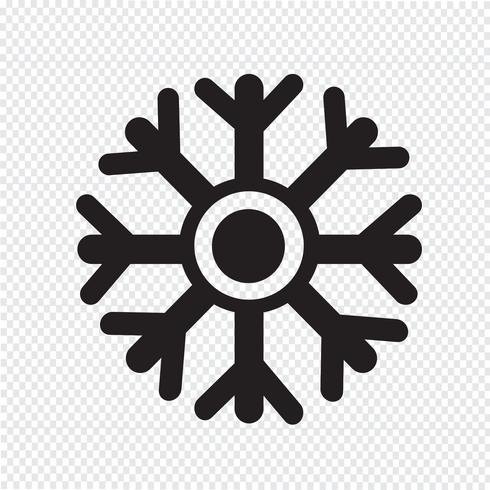 Schneeflocke Symbol Symbol Zeichen vektor