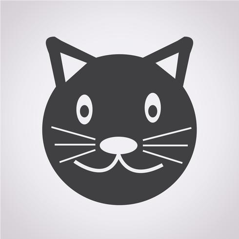 Cat icon symbol tecken vektor