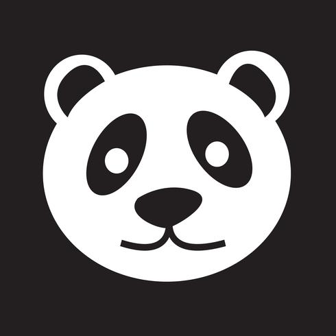 panda ikon symbol tecken vektor