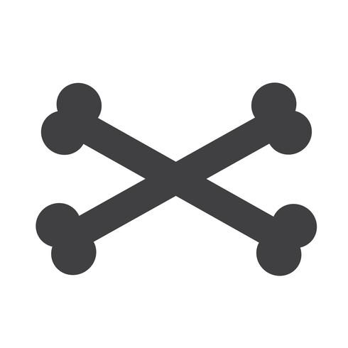 Bone icon symbol tecken vektor