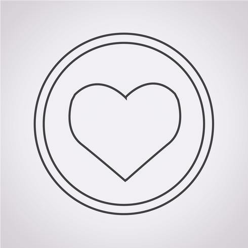 Heart Icon symbol tecken vektor