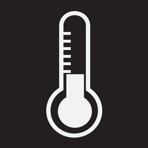 Thermometer Symbol Symbol Zeichen vektor