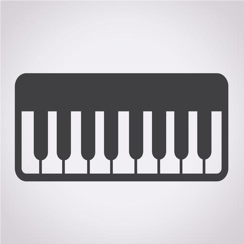 Piano Icon symbol tecken vektor