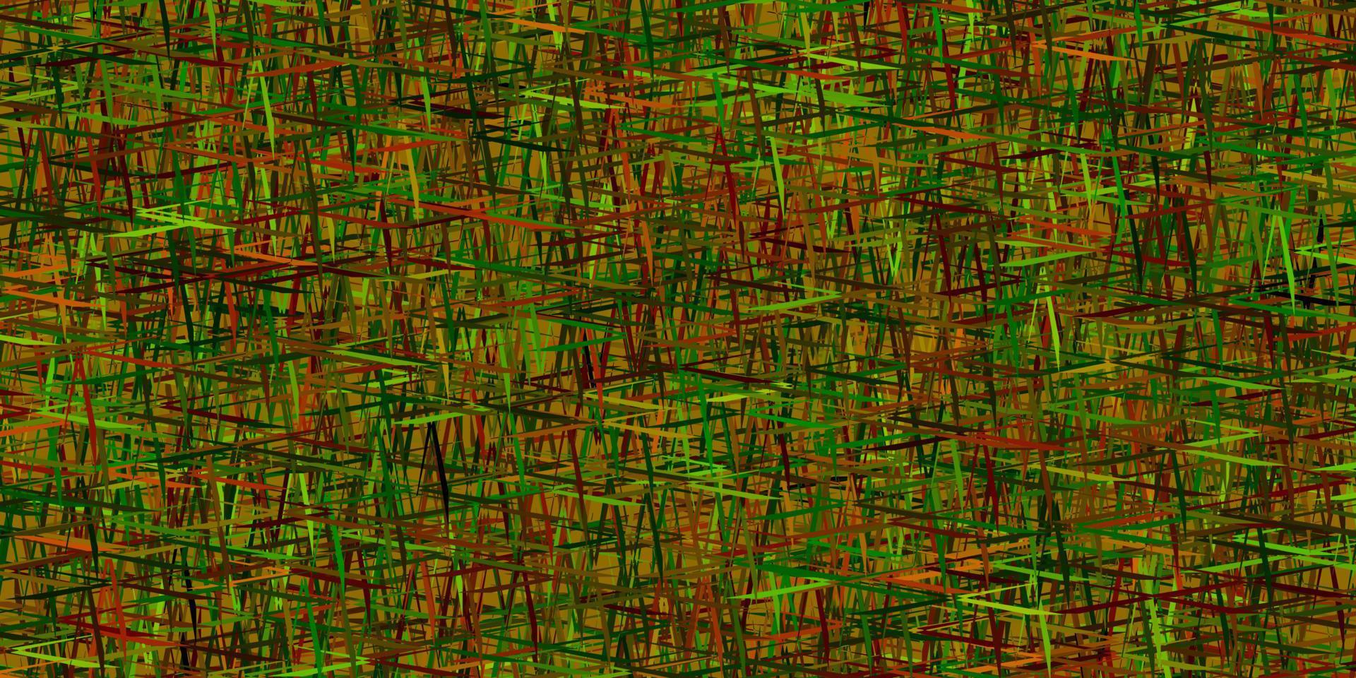 mörkgrön, gul vektormall med upprepade pinnar. vektor