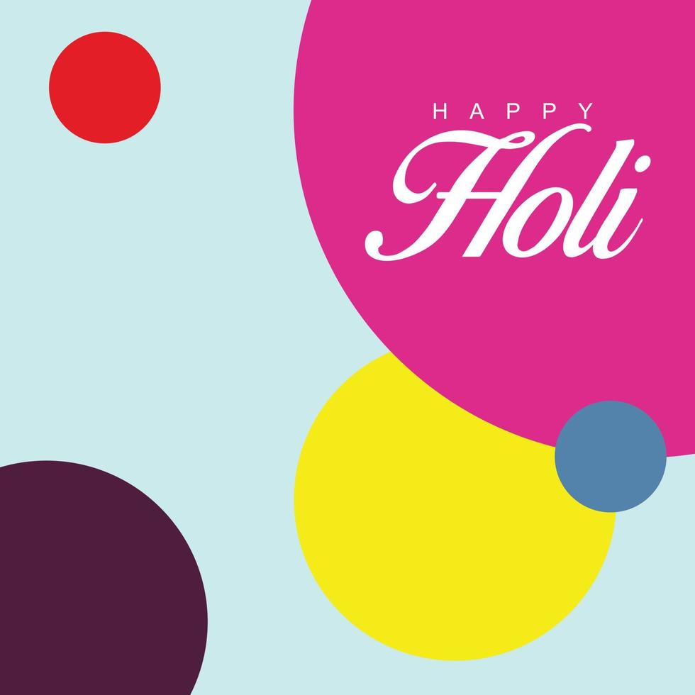 glückliche Holi-Vektorelemente für Kartendesign, glückliches Holi-Design vektor