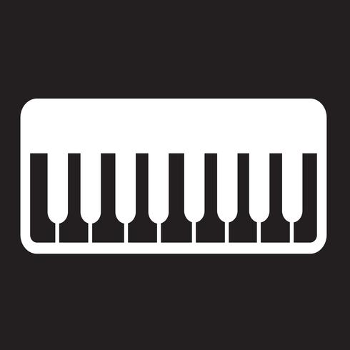 Piano Icon Symbol Zeichen vektor