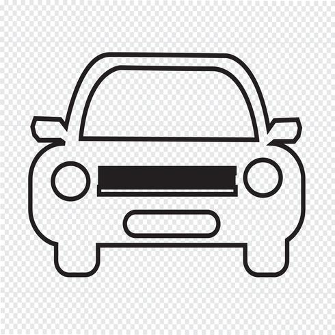 Car Icon Symbol Zeichen vektor