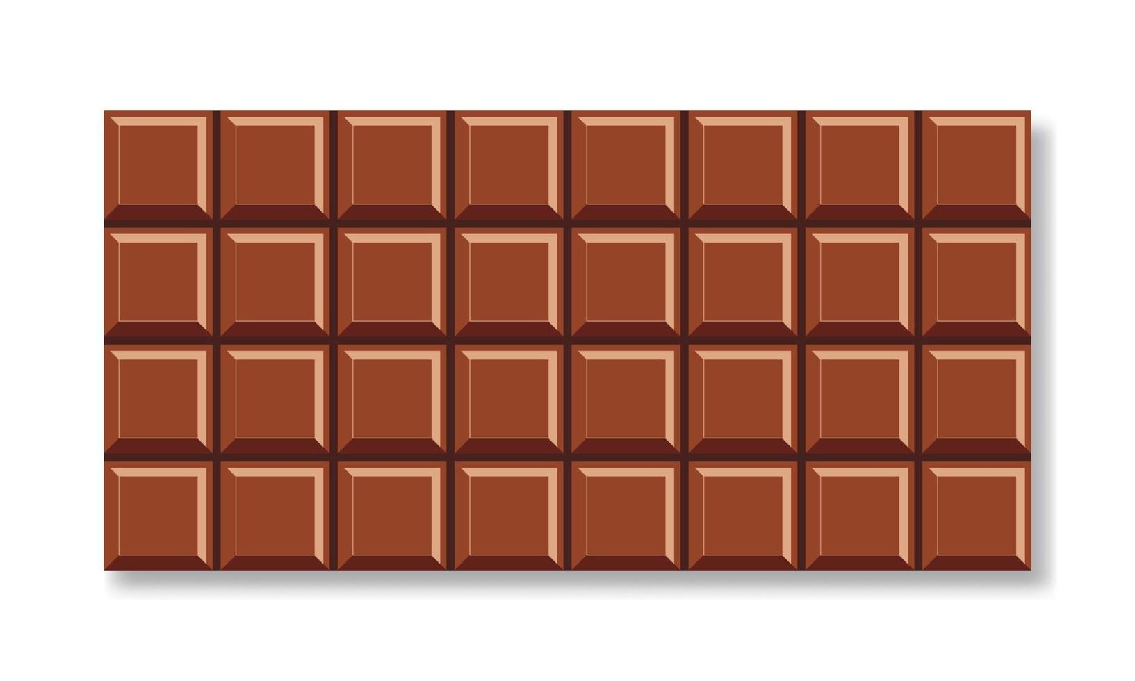 mjölkchokladkaka isolerad bakgrund. vektor illustration