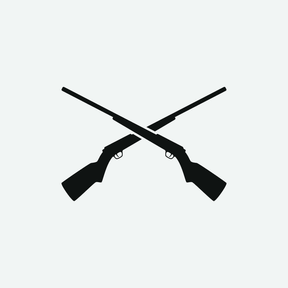 imple vektor gevär design för logotyp ikon
